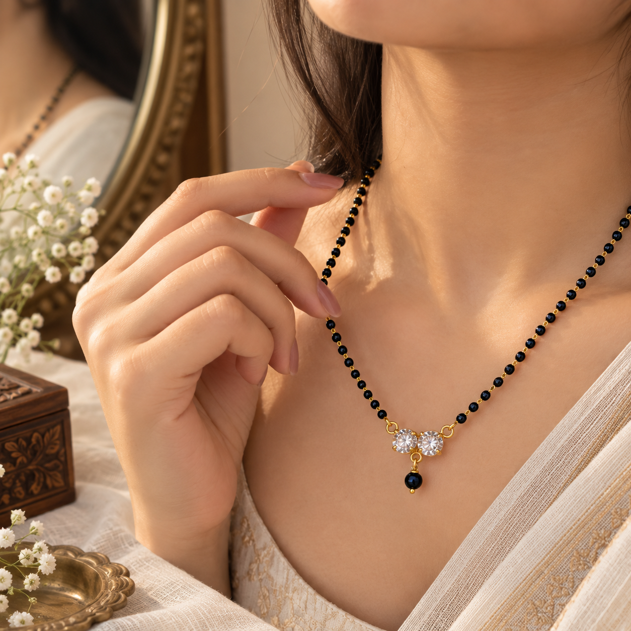 Bespoke Sovereign Solitaire Mangalsutra & Diamond Set